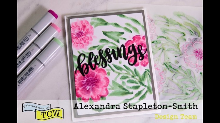 Stretching your stencils: How to produce stunning no line coloring with stencils and copic markers