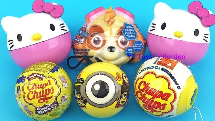 Super Surprise Eggs Chupa Chups Hello Kitty Paw Patrol Ooshies Minions Despicable Me Surprise Toys
