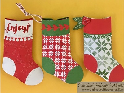 Trim Your Stockings Pillow Boxes - Video Tutorial with New Stampin' Up Products