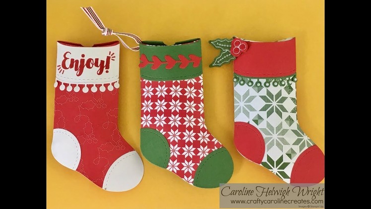 Trim Your Stockings Pillow Boxes - Video Tutorial with New Stampin' Up Products