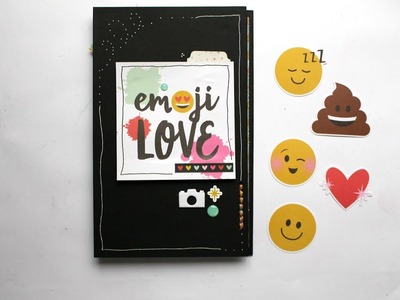 Tutorial Mini Album Emoji Love* Scraptools