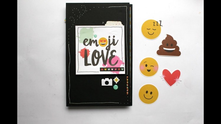 Tutorial Mini Album Emoji Love* Scraptools