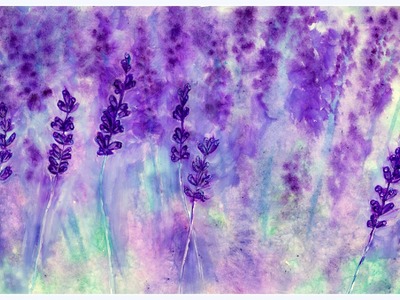 Watercolor painting - Lavender
