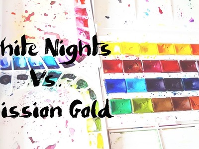 White Nights Vs. Mission Gold 36 Watercolors Sets Comparison