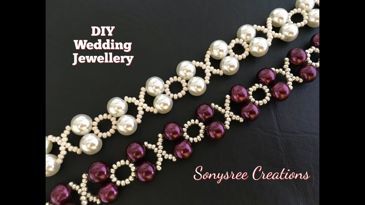 XOXO Beaded Bracelet Wedding Jewelry in 10 Minutes ???????????????? DIY