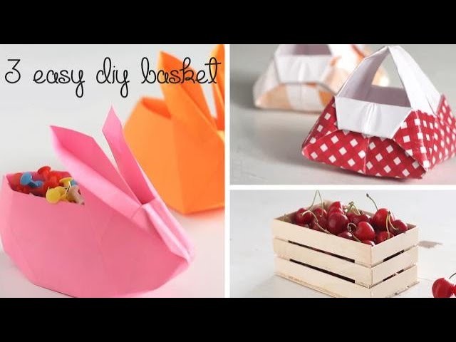 3 Easy DIY Baskets
