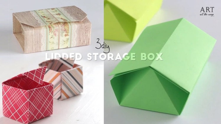 3 Easy Lidded Boxes