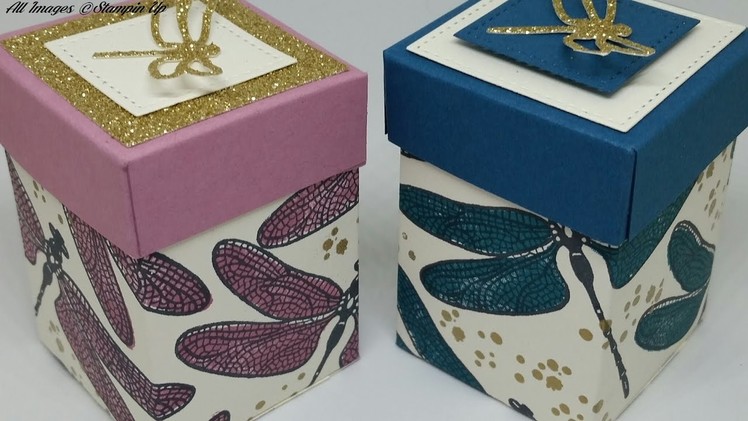 #5 Spring.Summer Sunday cute Dragonfly dreams box for 4 Tealights