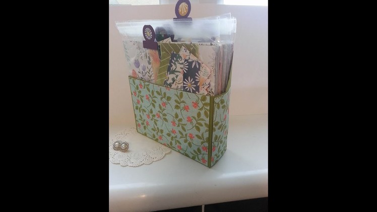 6" x 6"  DSP holder for neat storage using stampin up products