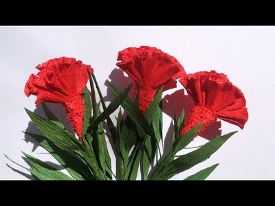 ABC TV | How To Make Cockscomb Paper Flower From Crepe Paper - Craft Tutorial