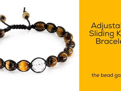 Adjustable Sliding Knot Bracelet -  Feng Shui Style at The Bead Gallery