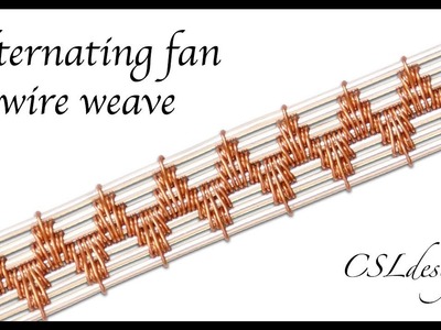 Alternating fan wire weave ⎮ Wire weaving series