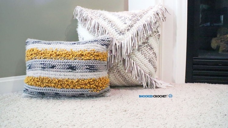Bernat Mix Home Crochet Pillow Set