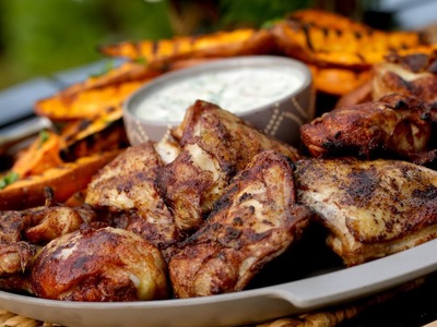Beth's Grilled Chicken with Sweet Potato Recipe  (Collab with Rachel Talbott!)