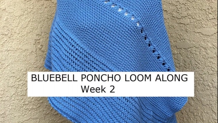 Bluebell Poncho - Loom Along Week 2