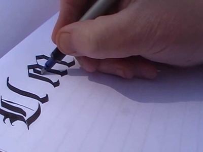 Calligraphy - Old English style gothic alphabet Pt 2 by Yirdy Machar