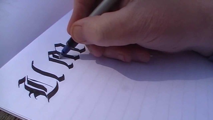 Calligraphy - Old English style gothic alphabet Pt 2 by Yirdy Machar