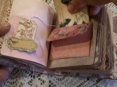 "Chose Joy"-- A Pink Rose Mini Vintage Junk Journal for a swap