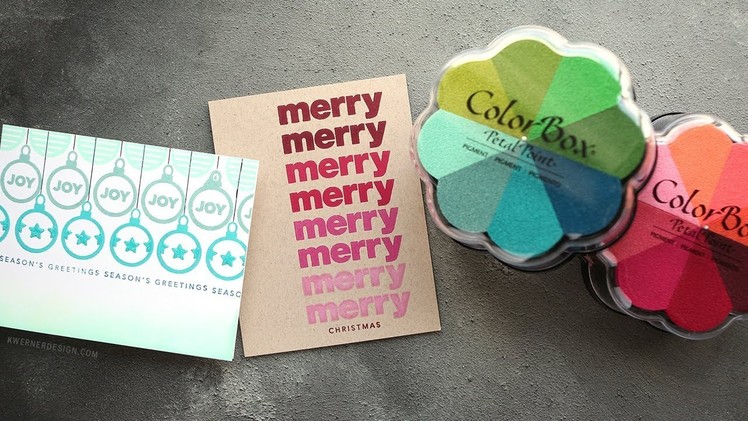 Clean & Simple Holiday Cards with Pigment Inks, Repeat Stamping