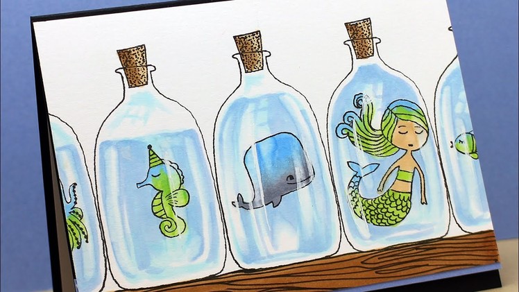 Copic Coloring Glass Jars - Flora & Fauna Mermaid Kisses