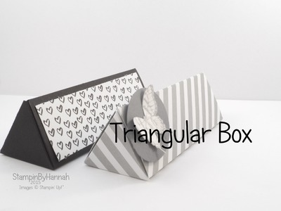Cute Triangular Box using Designer Series Paper