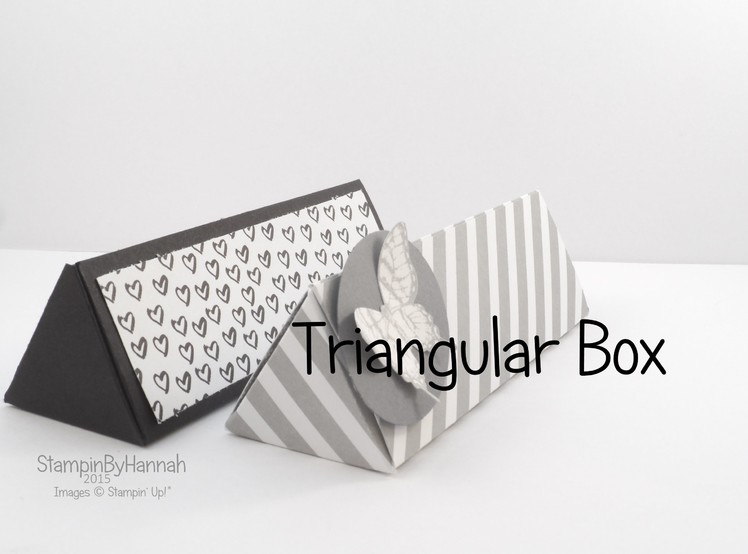 Cute Triangular Box using Designer Series Paper