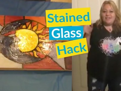 DIY Stained Glass Artwork Hack