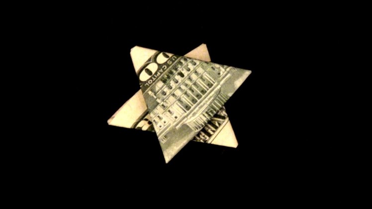 Dollar Star Tutorial - How to make a Star of David with a dollar.