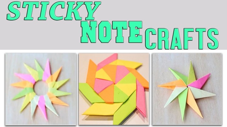 Easy Paper Crafts with Sticky Notes | 3 Minute Crafts Compilation | Ninja Star | Spinning Star