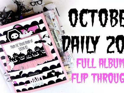 Full October Daily 2016 Flip Through | Serena Bee Creative