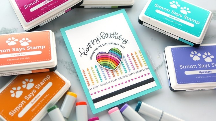GET THE MOST OUT OF SMALL STAMPS! Colorful Rainbow Stamping + Copic Coloring