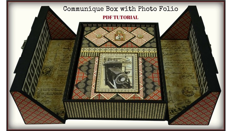 Graphic 45 "Communique" Box with Photo Folio - PDF Tutorial