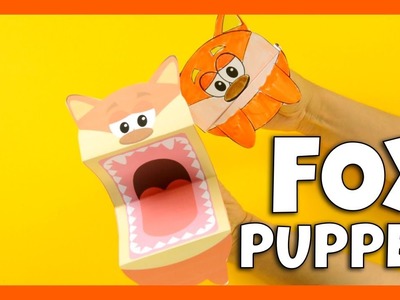 Handpuppet Fox Template - Fox crafts for kids