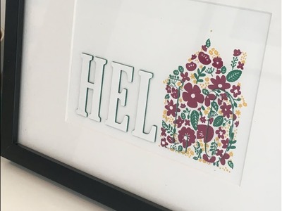 Hidden Letters Home Decoration with Home Life by Stampin' Up