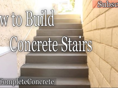 How to Build and Pour Concrete Stairs