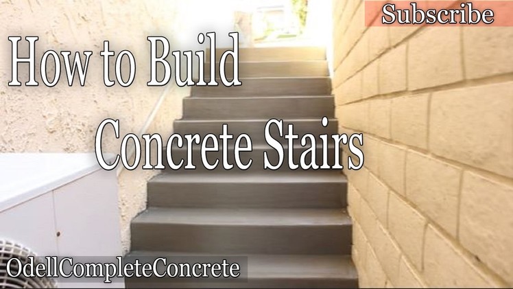 How to Build and Pour Concrete Stairs