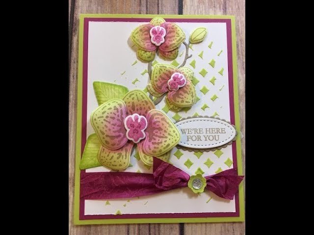 How to Create a Climbing Orchid Card