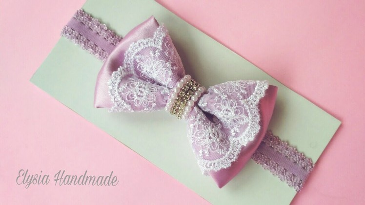 How To Make a Beautiful Bow Tie Headband For Baby and Kids