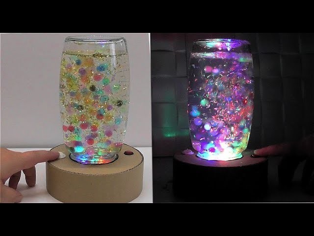 How to make a lamp with orbeez cardboard