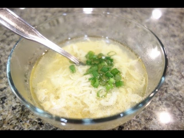 How to Make Egg Drop Soup, Egg Flower Soup