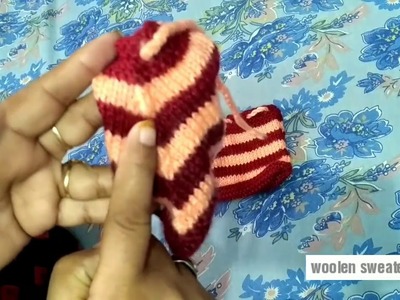 How to make knitting booties for kids - simple way to knit beautiful woolen booties for babies