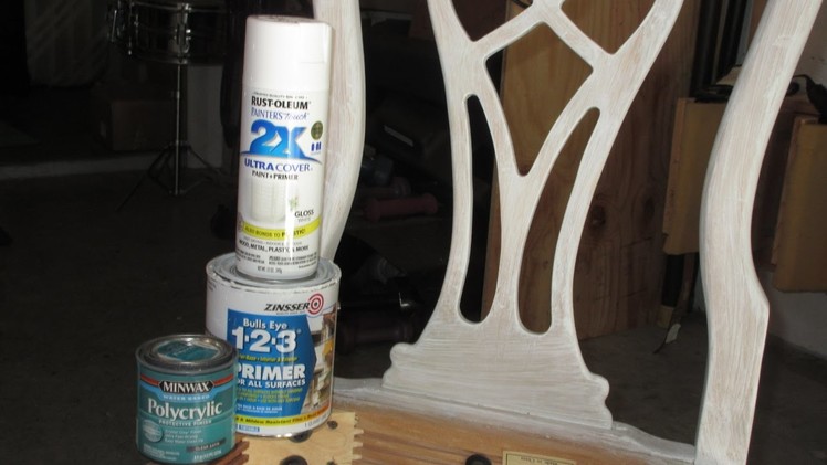 How to paint furniture that has a glossy finish(without sanding!)