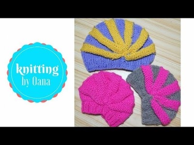 Knitted beanie for girls by Oana