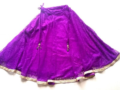 Lehenga  Skirt cutting and stitching easy method  part  -  1