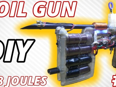 Make Your Own Coilgun (mark 2) - how to make a coilgun. gauss rifle. DIY weapon. electric gun