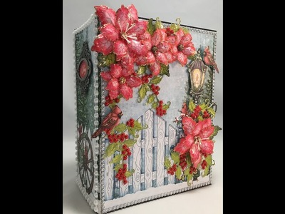 MINI ALBUM TUTORIAL FESTIVE HOLLY PART 1 BY VALERI J&S HOBBIES AND CRAFTS