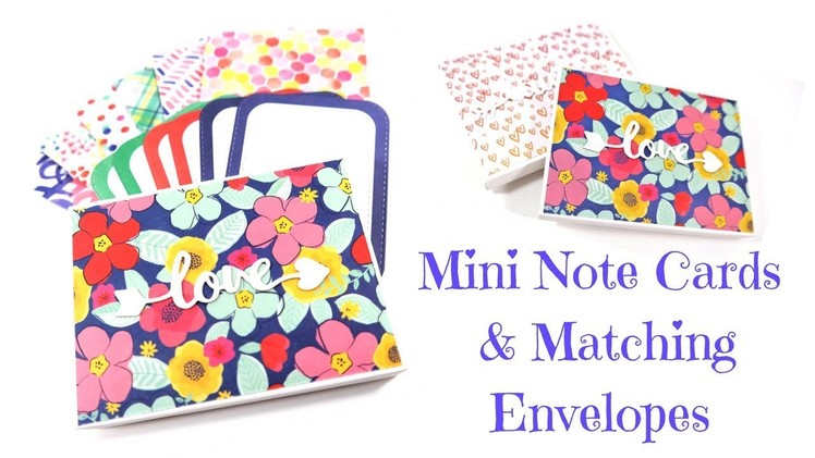 Mini Note Cards & Matching Envelopes in a Gift Box | Video Tutorial