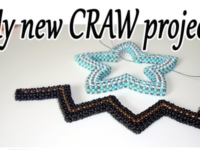 My new CRAW bead project - Black bronze beaded star  - Cubic Right angle Weave