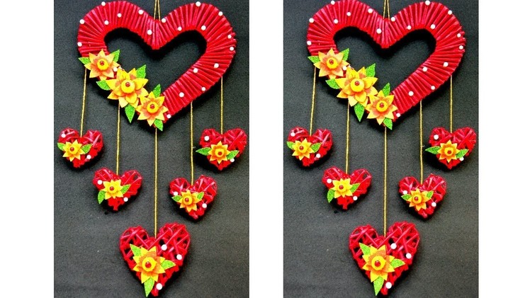 Newspaper Wall Hanging | Heart Wall Hanging | Diwali Home Decor