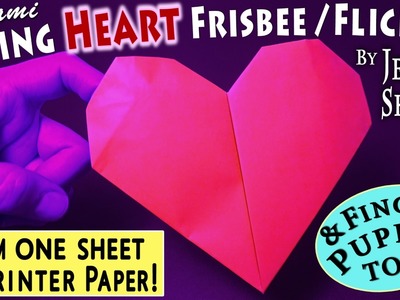 Origami Heart Frisbee